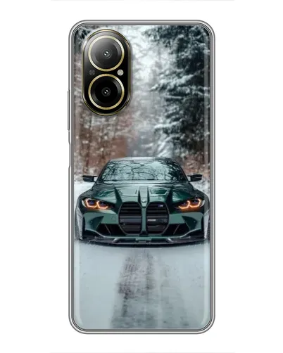 Чохол для Realme C67 з картинкою «BMW у зимовому лісі» Чохол для Realme C67 з картинкою «BMW у зимовому лісі»