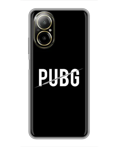 Чехол для Realme C67 с картинкой «PUBG — белый логотип» Чехол для Realme C67 с картинкой «PUBG — белый логотип»