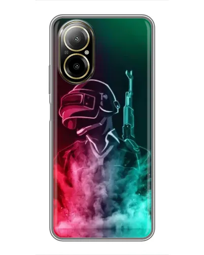 Чехол для Realme C67 с картинкой «PUBG — огненный воин» Чехол для Realme C67 с картинкой «PUBG — огненный воин»