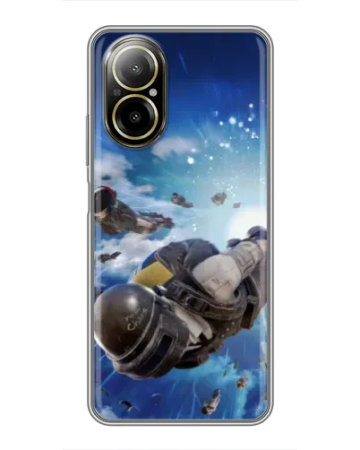 Чехол для Realme C67 с картинкой «Десант PUBG — прыжок» Чехол для Realme C67 с картинкой «Десант PUBG — прыжок»