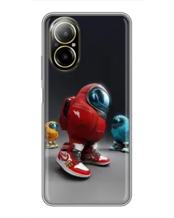 Чехол для Realme C67 с картинкой «Among Us — 3D стиль»