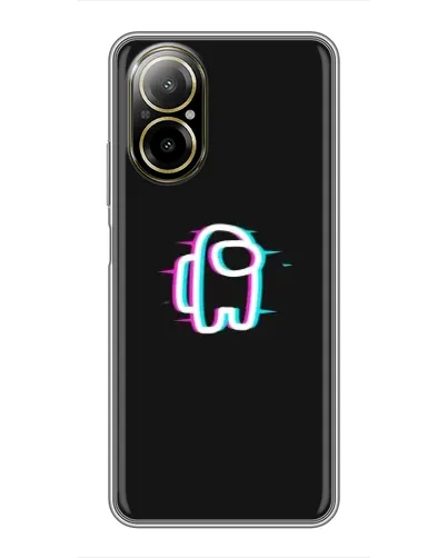 Чехол для Realme C67 с картинкой «Among Us неон» Чехол для Realme C67 с картинкой «Among Us неон»
