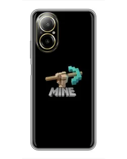 Чехол для Realme C67 с картинкой «Алмазная кирка»