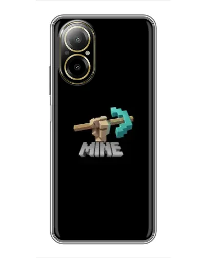 Чехол для Realme C67 с картинкой «Алмазная кирка»