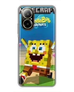 Чохол для Realme C67 з картинкою «Губка Боб Minecraft» Чохол для Realme C67 з картинкою «Губка Боб Minecraft»
