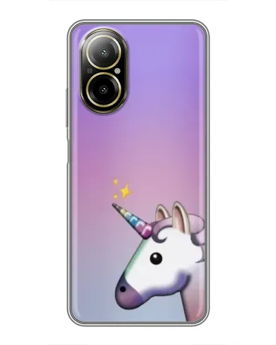 Чехол для Realme C67 с картинкой «Единорог градиент»