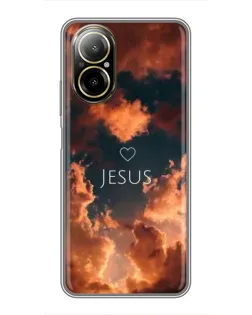 Чехол для Realme C67 с картинкой «Сияние Имени Jesus»