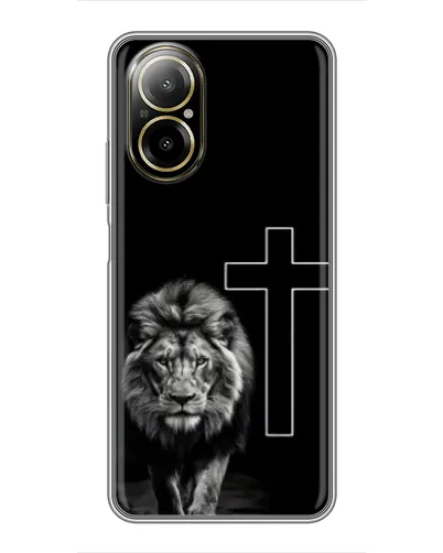 Чехол для Realme C67 с картинкой «Лев и Крест» Чехол для Realme C67 с картинкой «Лев и Крест»