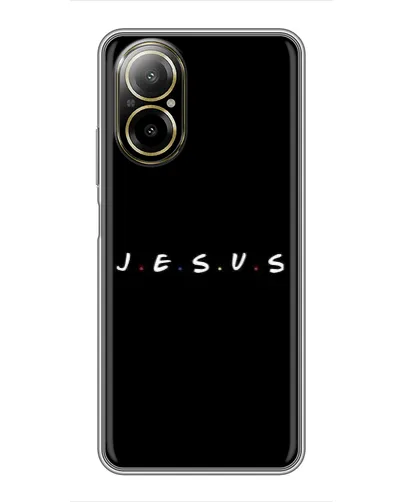 Чехол для Realme C67 с картинкой «Точки веры J.E.S.U.S.» Чехол для Realme C67 с картинкой «Точки веры J.E.S.U.S.»