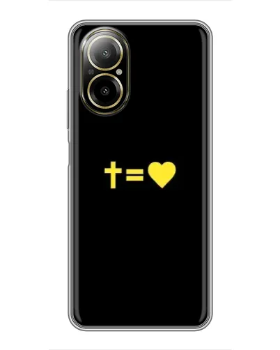 Чехол для Realme C67 с картинкой «Сердце и Крест» Чехол для Realme C67 с картинкой «Сердце и Крест»