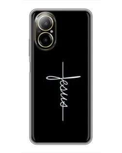 Чехол для Realme C67 с картинкой «Тонкая линия веры»