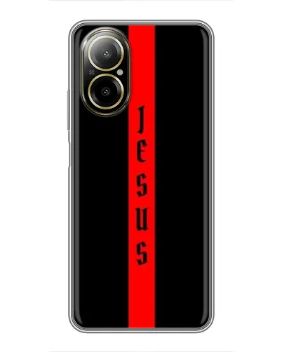 Чехол для Realme C67 с картинкой «Красная линия веры» Чехол для Realme C67 с картинкой «Красная линия веры»