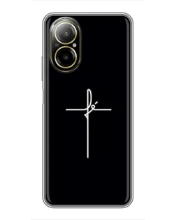 Чехол для Realme C67 с картинкой «Тонкий крест» Чехол для Realme C67 с картинкой «Тонкий крест»