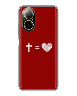 Чехол для Realme C67 с картинкой «Уравнение любви» Чехол для Realme C67 с картинкой «Уравнение любви»