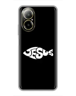 Чехол для Realme C67 с картинкой «Рыба Jesus» Чехол для Realme C67 с картинкой «Рыба Jesus»