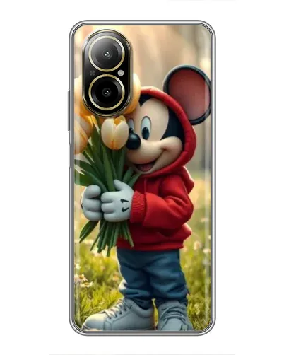 Чехол для Realme C67 с картинкой «Микки с тюльпанами» Чехол для Realme C67 с картинкой «Микки с тюльпанами»