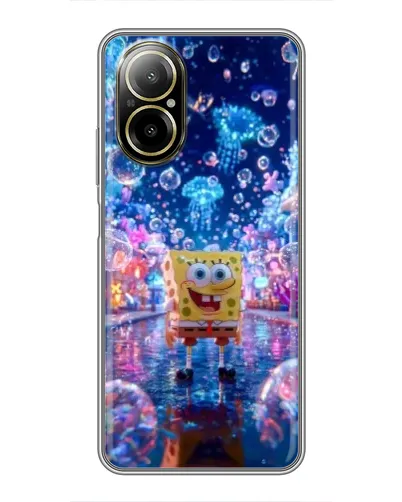 Чехол для Realme C67 с картинкой «Неоновый океан»