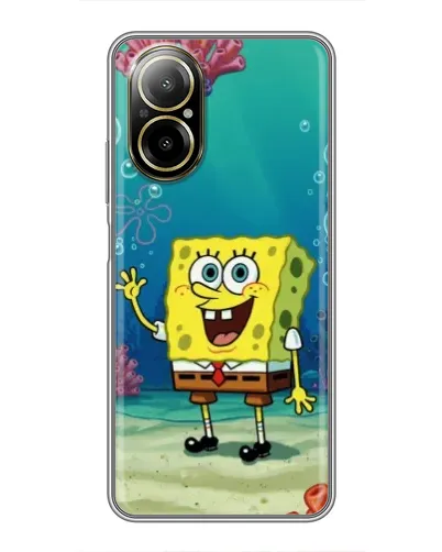 Чехол для Realme C67 с картинкой «Подводный привет»
