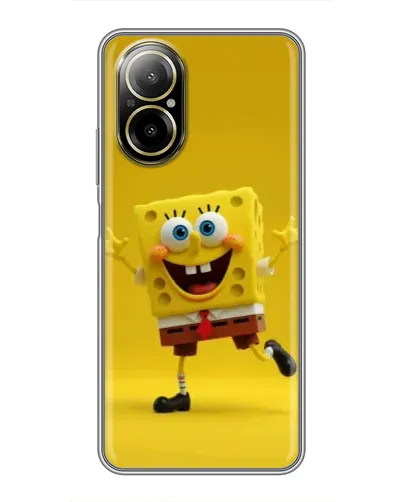 Чехол для Realme C67 с картинкой «Позитивный Губка Боб»