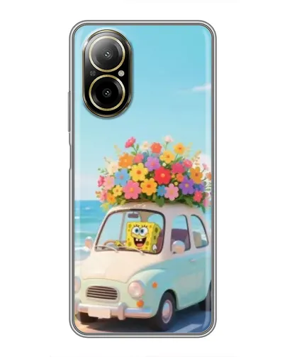 Чехол для Realme C67 с картинкой «Автомобильное путешествие»