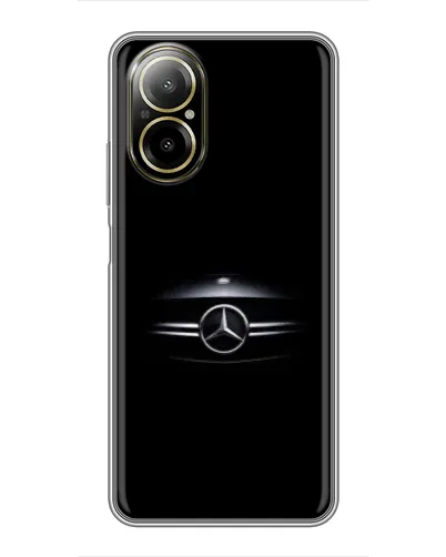 Чехол для Realme C67 с картинкой «Mercedes — абстрактные линии»