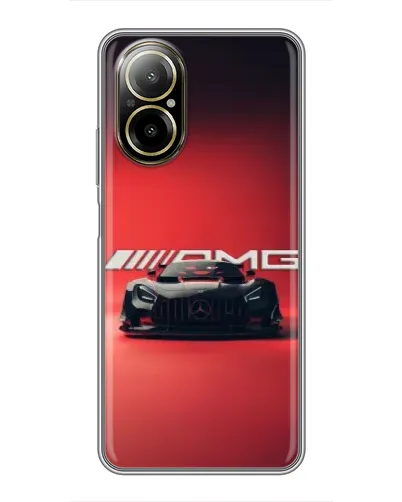Чехол для Realme C67 с картинкой «Mercedes AMG — красная линия»