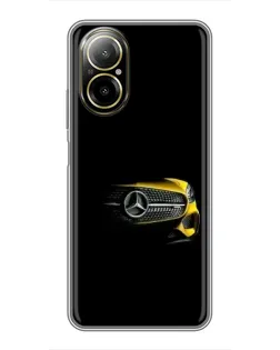 Чехол для Realme C67 с картинкой «Mercedes — ретро стиль»