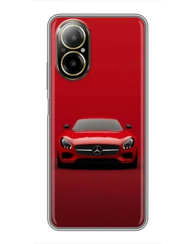 Чехол для Realme C67 с картинкой «Красный Mercedes AMG»