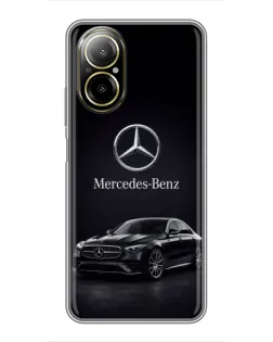 Чехол для Realme C67 с картинкой «Mercedes — решетка радиатора»