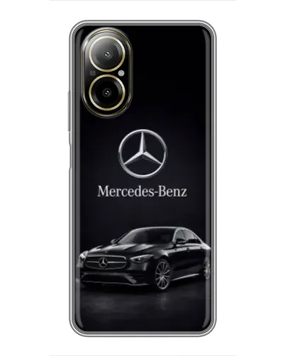 Чехол для Realme C67 с картинкой «Mercedes — решетка радиатора»