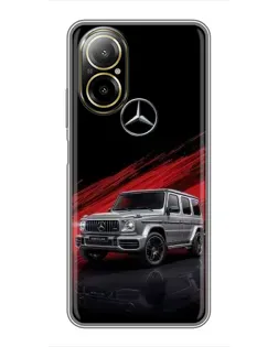 Чехол для Realme C67 с картинкой «Mercedes G-Class красный»