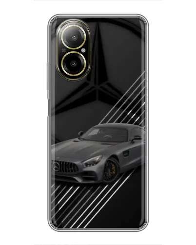 Чехол для Realme C67 с картинкой «Mercedes AMG — графика»