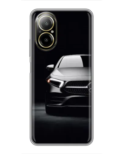 Чехол для Realme C67 с картинкой «Свет фар Mercedes»