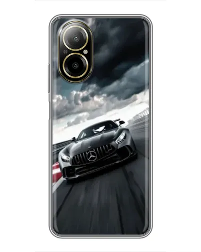 Чехол для Realme C67 с картинкой «Гоночный Mercedes AMG»