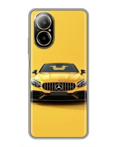 Чехол для Realme C67 с картинкой «Желтый Mercedes GT»