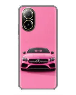 Чехол для Realme C67 с картинкой «Розовый Mercedes AMG» Чехол для Realme C67 с картинкой «Розовый Mercedes AMG»