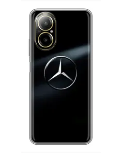 Чехол для Realme C67 с картинкой «Mercedes на металле» Чехол для Realme C67 с картинкой «Mercedes на металле»