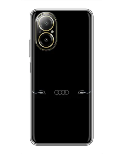 Чехол для Realme C67 с картинкой «Audi — световой подпись»