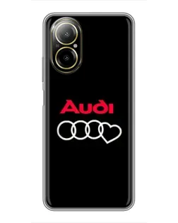 Чохол для Realme C67 з картинкою «Логотип Audi Heart»