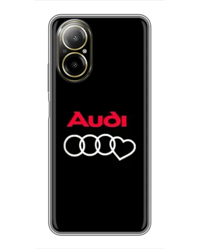 Чехол для Realme C67 с картинкой «Логотип Audi Heart»