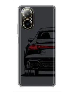 Чехол для Realme C67 с картинкой «Задняя часть Audi — арт»