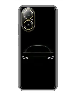 Чехол для Realme C67 с картинкой «Взгляд Audi в темноте»