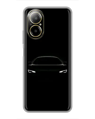 Чехол для Realme C67 с картинкой «Взгляд Audi в темноте»