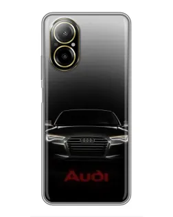 Чехол для Realme C67 с картинкой «Audi — градиентный контур»