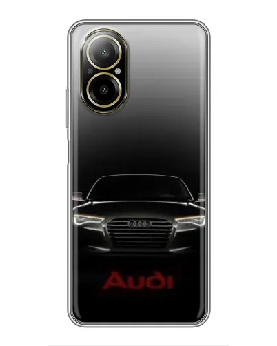 Чехол для Realme C67 с картинкой «Audi — градиентный контур»