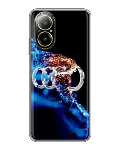 Чехол для Realme C67 с картинкой «Энергия лого Audi»