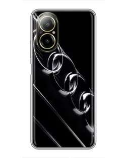 Чехол для Realme C67 с картинкой «Audi — абстрактные кольца»