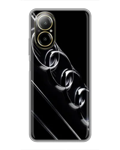 Чехол для Realme C67 с картинкой «Audi — абстрактные кольца»