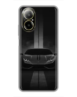 Чохол для Realme C67 з картинкою «Lamborghini симетрія доріг»