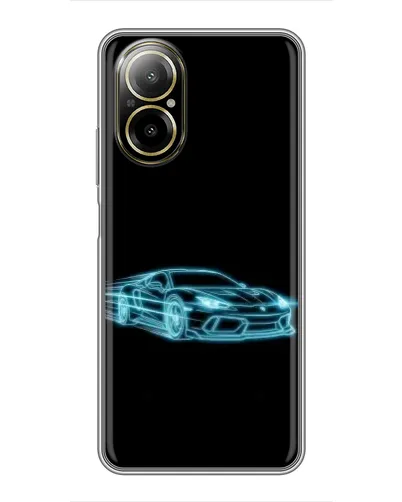 Чохол для Realme C67 з картинкою «Неоновий контур Lamborghini» Чохол для Realme C67 з картинкою «Неоновий контур Lamborghini»